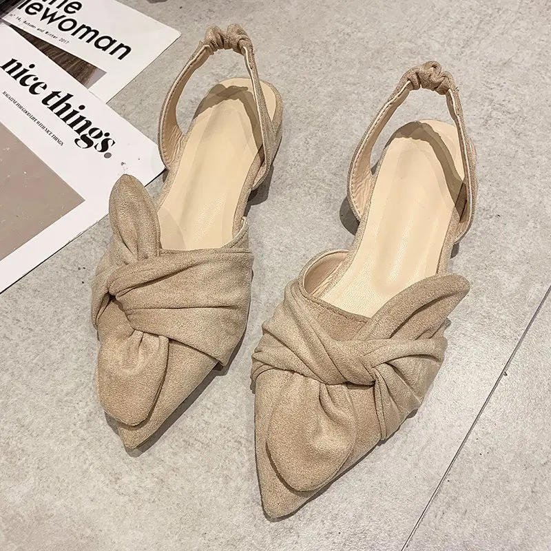 

Туфли-лодочки Женские однотонные, заостренный носок, замша, без застежки, модные, индивидуальный дизайн, весна