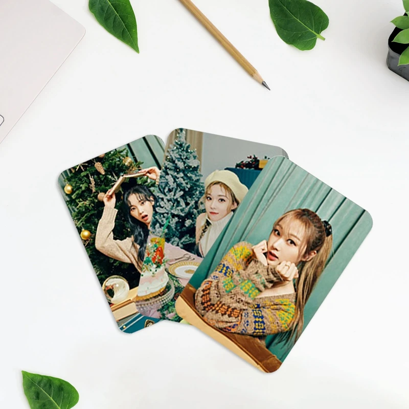 10 шт./компл. Kpop AESPA наклейка на фотокарту зимняя Наклейка На Кредитную Карту