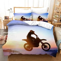 omusiciano cool motorcycle 3d digital print custom bedding set motor bike duvet cover set full queen king bedclothes 3pcs gift