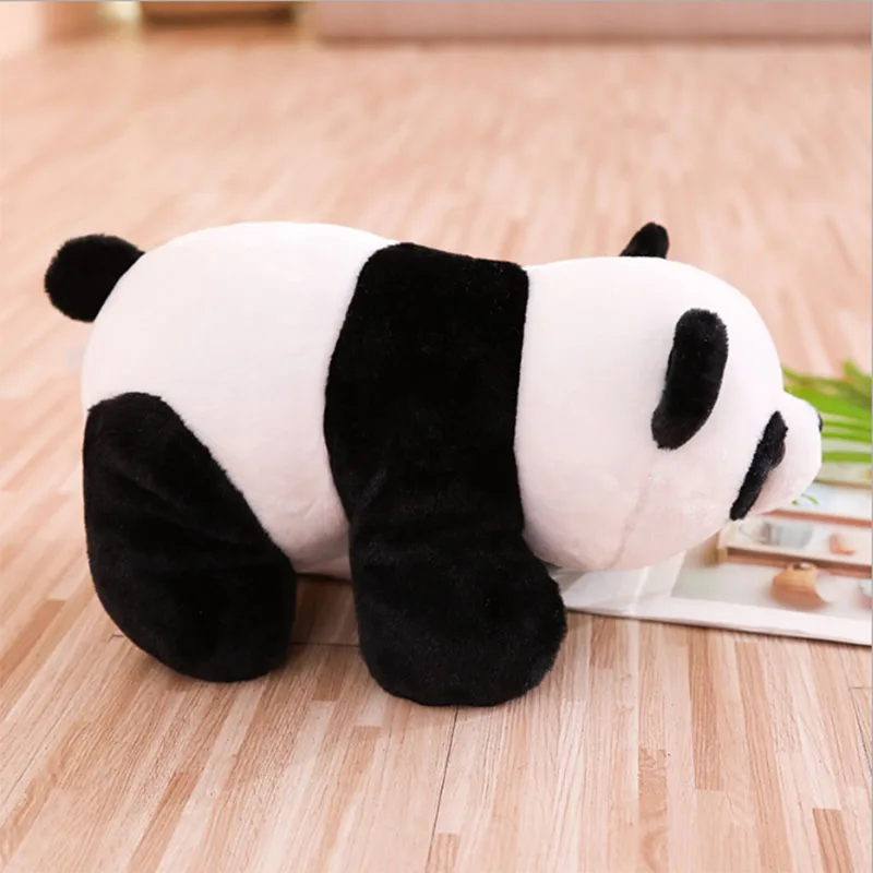 Симпатичная имитация панды плюшевая кукла игрушки для девочек лежащий медведь