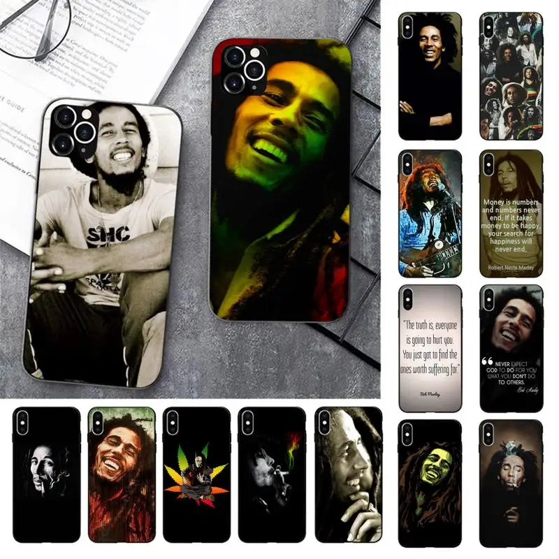 Чехол для телефона с цитатами Боб Марли Раста регги iPhone 13 11 12 pro XS MAX 8 7 6 6S Plus X 5S SE 2020