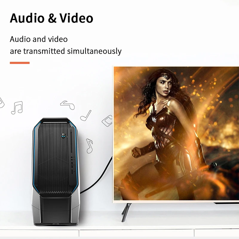Кабель-переходник Cabletime Thunderbolt HDMI 2.0 4K 60 Гц 1-3 м 5 | Электроника