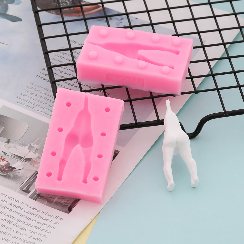 Кукла средства ухода за кожей 3D силиконовая форма для фонданов, шоколада для декорирования торта глины пресс-форма для мужские и женские DIY Инструменты для выпечки для свадьбы
