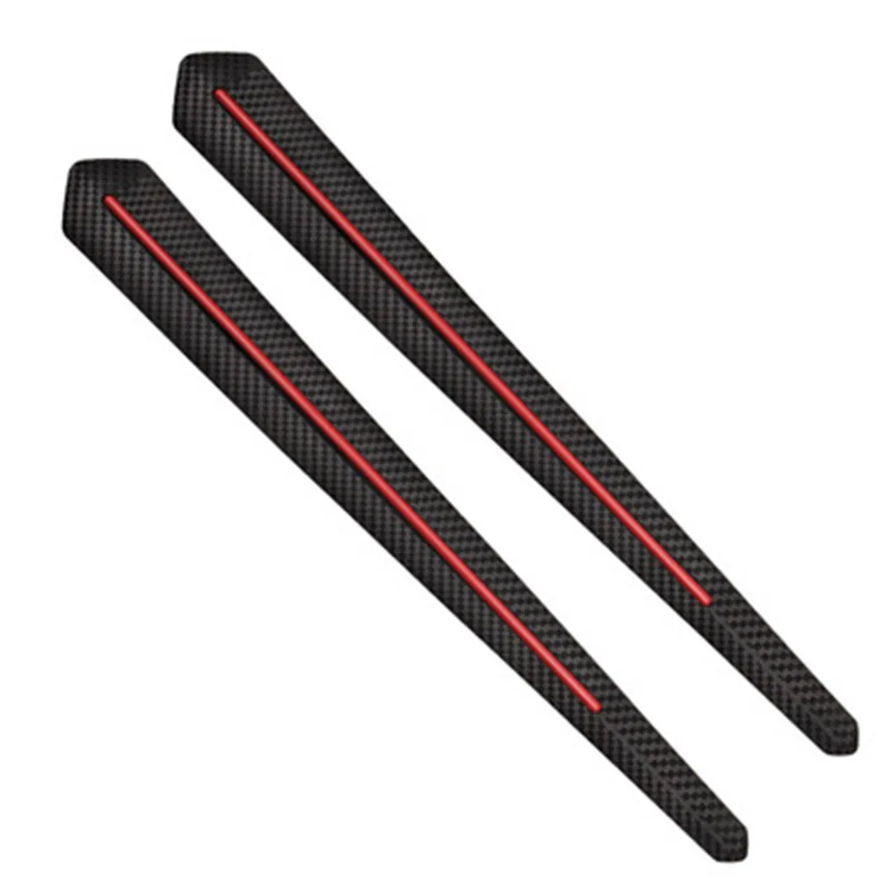 

Vehicles Car Bumper Corner Protector 2pcs Set Black Cover Rubber Sticker
