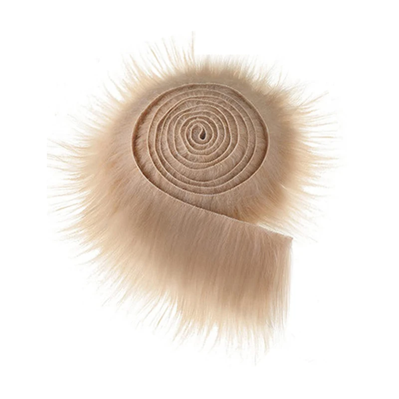 1 5 м искусственный мех пушистая отделка искусственная для пальто капюшона шляпы
