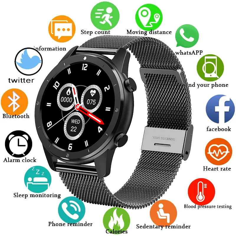 

GEJIAN 2021 New Bluetooth Call Smart Watch Women Men Waterproof Sport Fitness Tracker Watches Health smartwatch for Xiaomi Phone