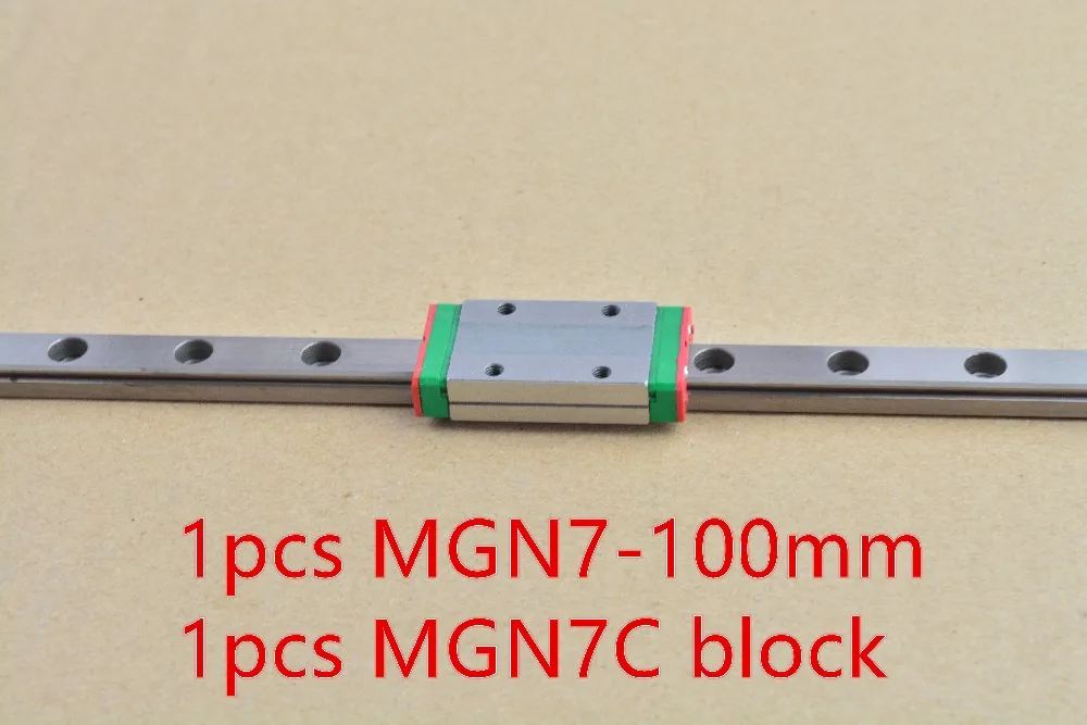 MR7 7mm linear rail guide MGN7 length 100mm with mini MGN7C or MGN7H block miniature motion way 1pcs | Компьютеры и офис