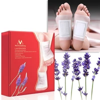 lavender detox foot patches pads nourishing repair foot patch improve sleep quality slimming patch loss weight care exfoliating