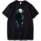 Модная свободная стильная футболка для девушек в колледже с мультяшным знаком Слизерин Драко Малфой для женщин милые топы в стиле Харадзюку женские футболки