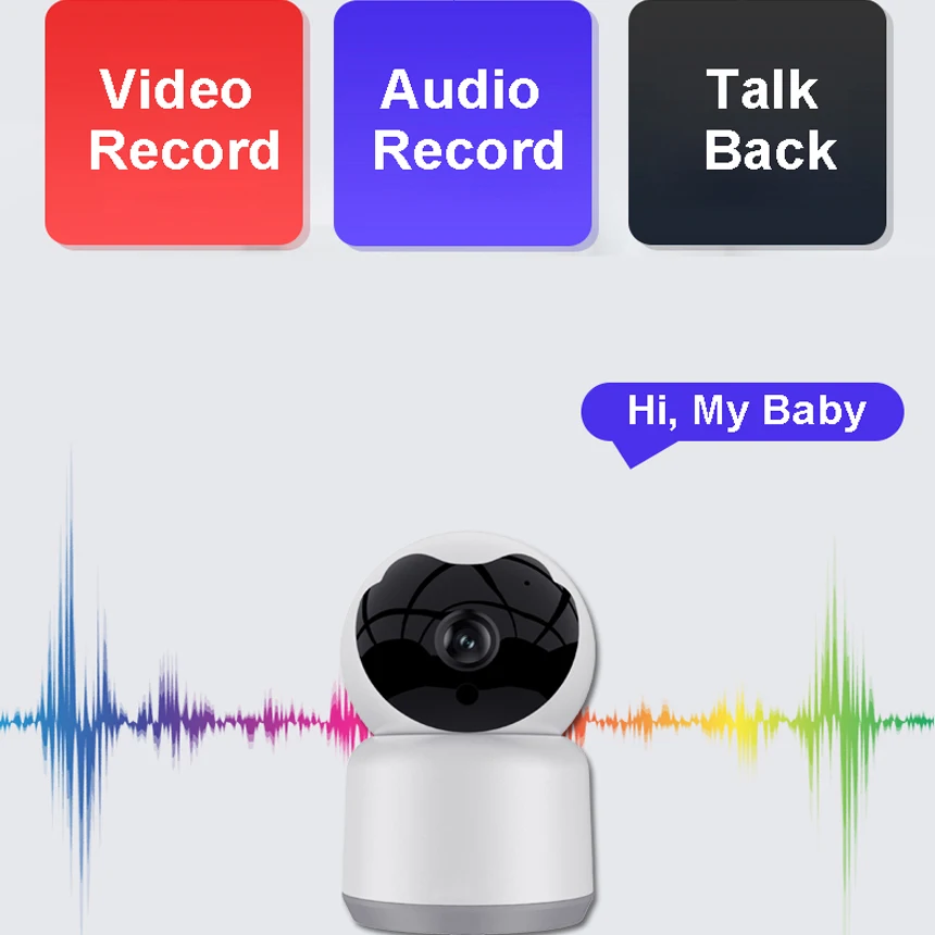 Hebeiros HD1080P Talk Back Mini Nanny Wifi Camera Auto Tracking Wireless Security Surveillance CCTV IP Video Baby Monitor on - Мини-камера няни Hebeiros HD1080P Talk Back с функцией автоматической слежки, беспроводной Wi-Fi-связью, видеонаблюдением, безоп
