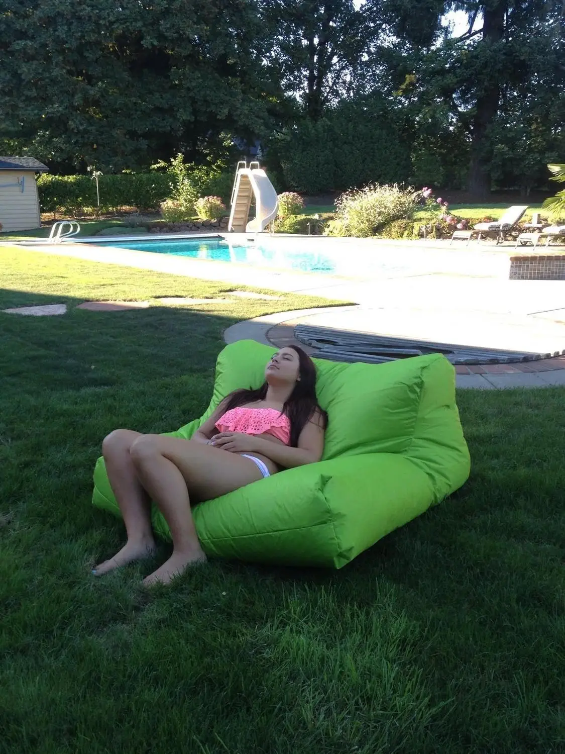 Низкая цена оптовая продажа диван стиль ленивый для улицы плавающий мешок в