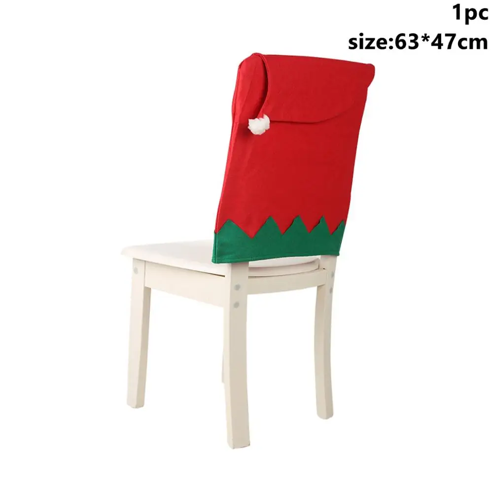 Chair Cover 2 Taoup 1 шт. мультяшная Рождественская Подарочная коробка Упаковка металлические рождественские украшения Декор для дома Noel Navidad Санта Клаус рождественские Вечерние - Цвет: Chair Cover 2
