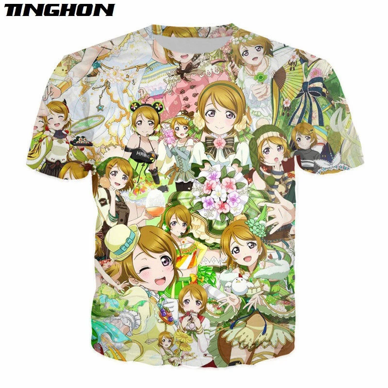 XS-7XL Harajuku в стиле аниме Живая Любовь футболка хипстерская прикольная 90s женская
