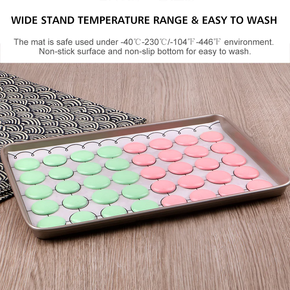 260 * ММЦ силиконовый коврик для выпечки Макарон с кругами мелкая сетка