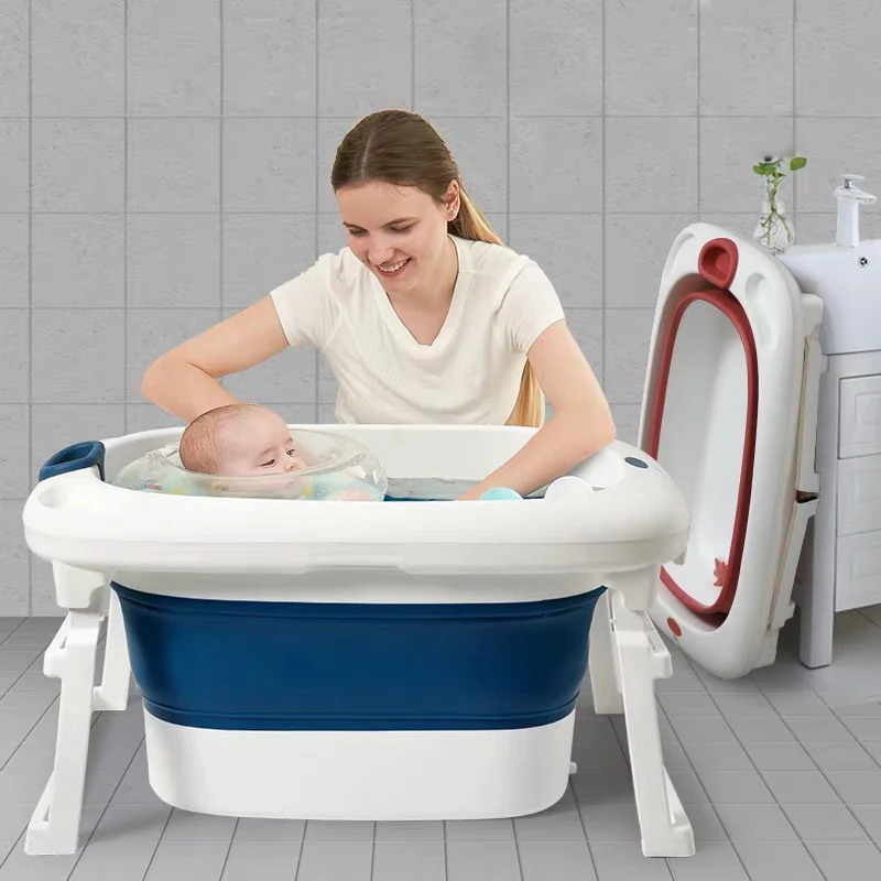 

New Design Children Bathing Tub Plastic Foldable Baby Bathtub