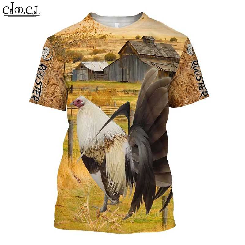 

CLOOCL Newest Popular Animal Rooster Harajuku T Shirt Men Women 3D Print Fashion Hip Hop Streetwear Pullovers Drop Shipping