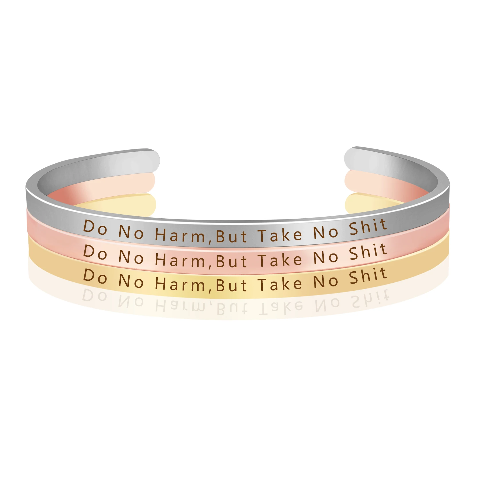 Новинка модный вдохновляющий Браслет манжета с ручным тиснением женский и