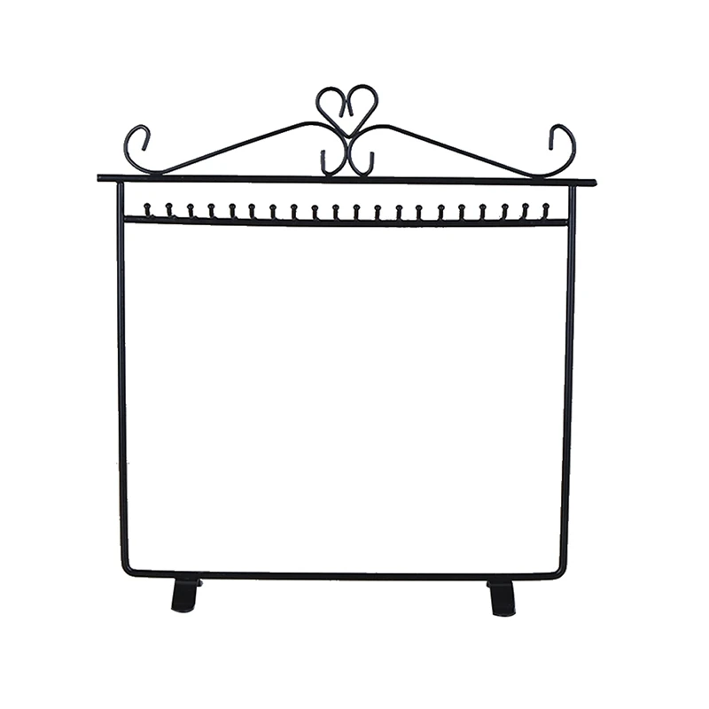 

Vintage Heart Jewelry Hanger Necklace Earring Metal Rack Display Stand Holder Necklace Display Rack Pendant Stand