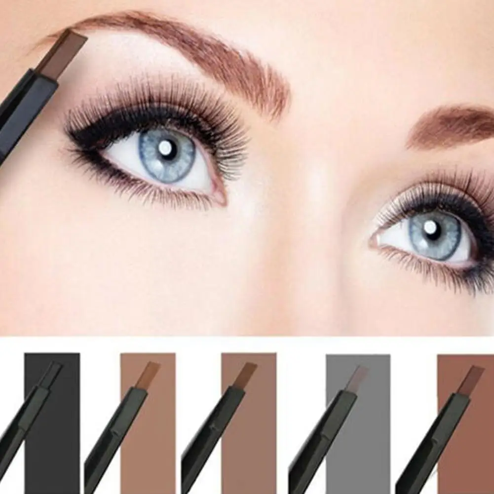 

Eyebrow Pencil Automatic Rotation Beginner Refill Waterproof Doublehead Tool Long Brush Cosmetic Beauty Makeup Eyebrow Natu U8G1