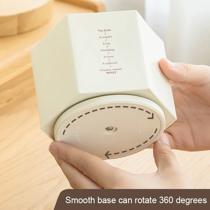 Женская вращающаяся на 360 градусов Рабочая коробка для хранения органайзер