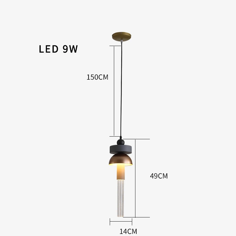 Уникальный подвесной светильник светодиодный современный стеклянный