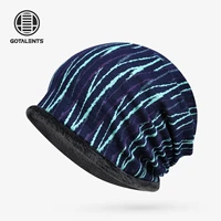 caps and neck gaiter multifunctional winter hat high grade jacquard thick plush for men and women outdoor riding windproof