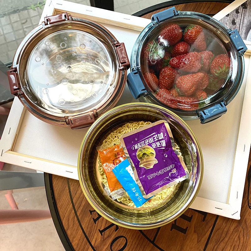 Корейский термо-Ланч-бокс Нержавеющая сталь лапши быстрого приготовления чаши