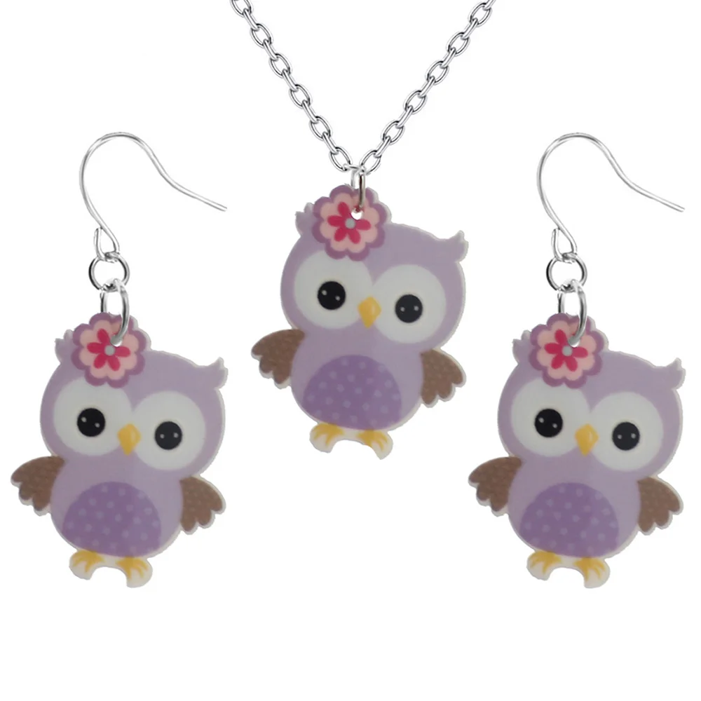 2019 модные подарки для девочек ювелирные изделия крутая фиолетовая подвеска