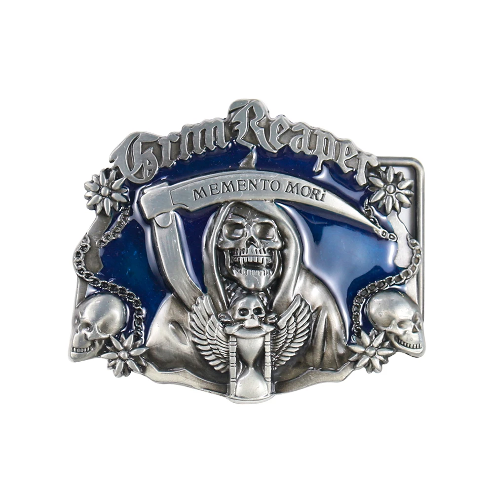 Ремень мужской в стиле панк-рок с пряжкой-черепом шириной 4 см | Дом и сад