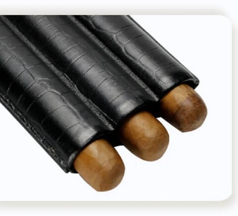 Классический Высококачественный портативный черный и коричневый тисненый