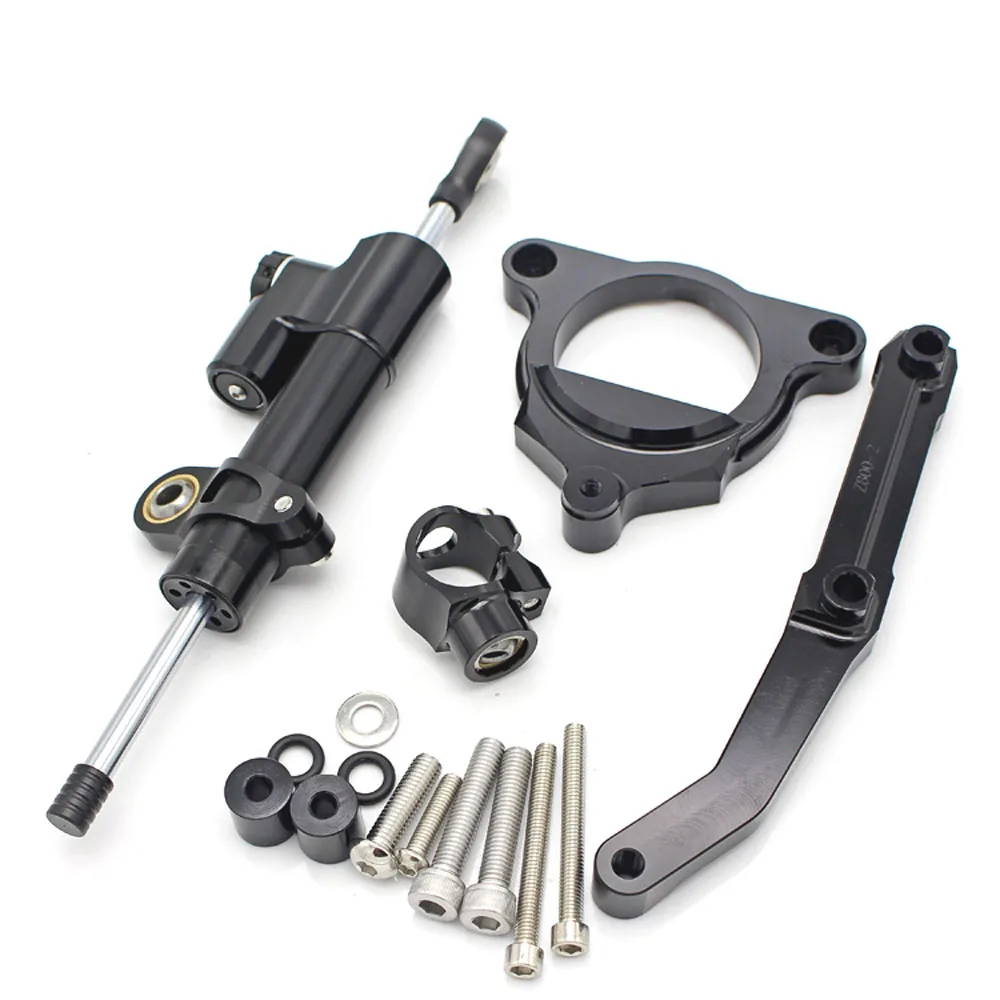 

Adjustable Steering Stabilizer Damper Mounting Kit Bracket For Kawasaki Z800 13-16 14 15 2013-2016