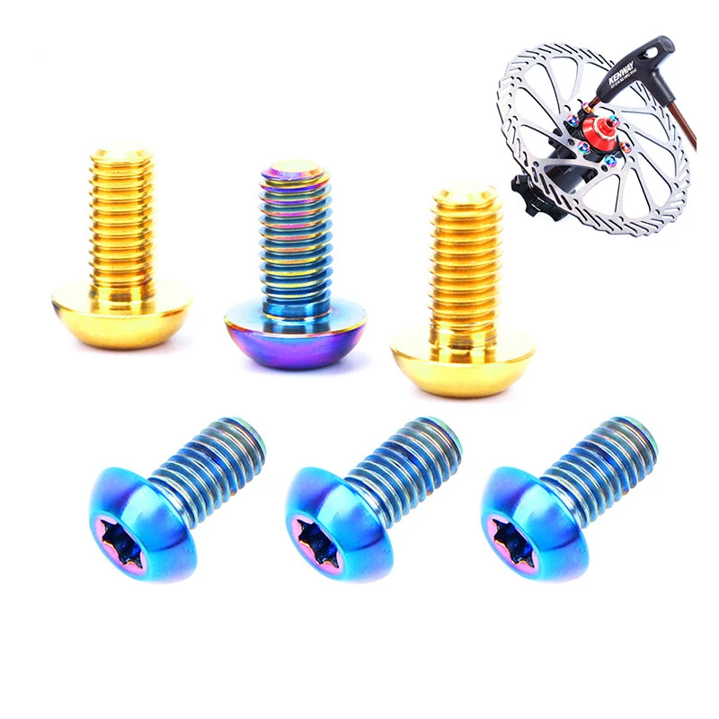 Крепежные болты для велосипедного дискового тормоза TC4 12 шт. M5 * 10 мм|Инструменты