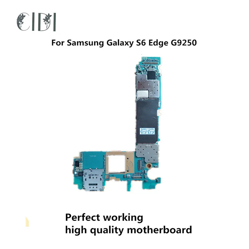 Б/у оригинальная материнская плата CIDI для Samsung Galaxy S6 Edge G9250 разблокированная