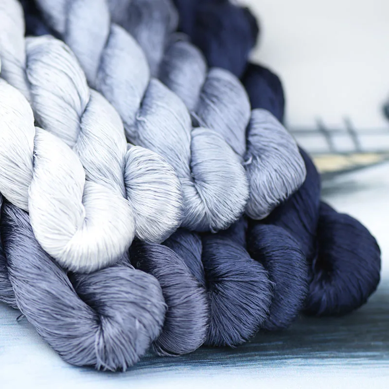 Шелковая нить для вышивки 1 шт./400 м/100% нить/ручная вышивка крестиком/серия haze blue/9