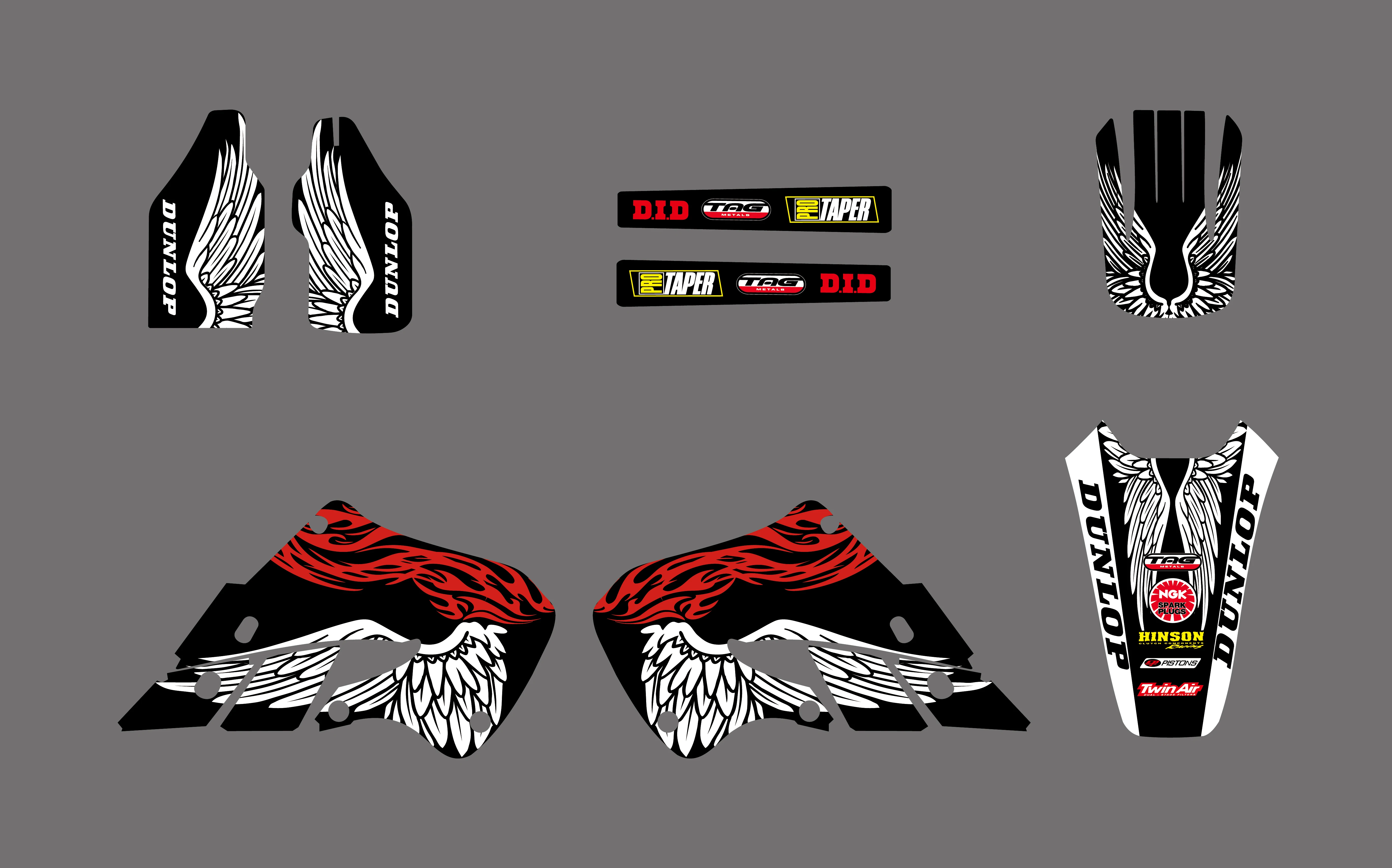 Наклейки Графика и фоны для Honda CR125 1998 1999 CR250 1997 CR 125 250|decal graphics|graphic backgroundshonda cr graphics |