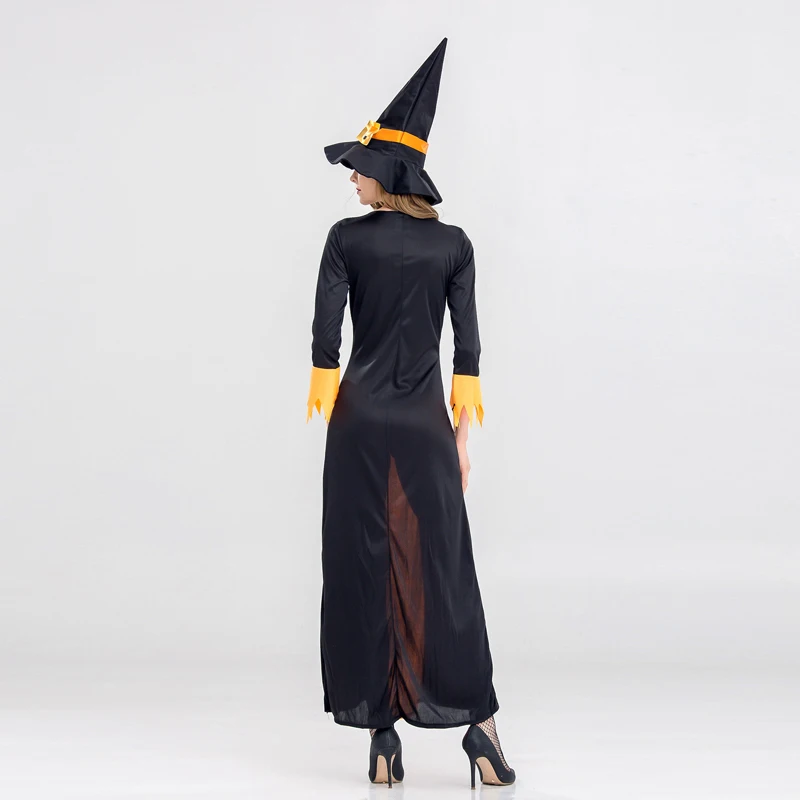 Костюм ведьмы на Хэллоуин для женщин сексуальное платье праздничные вечерние