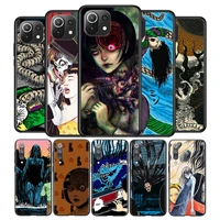 junji ito tees horror silicone cover for xiaomi mi note 11 11t 11i 10i 10t 10 9 9t 9 se lite pro ultra phone case
