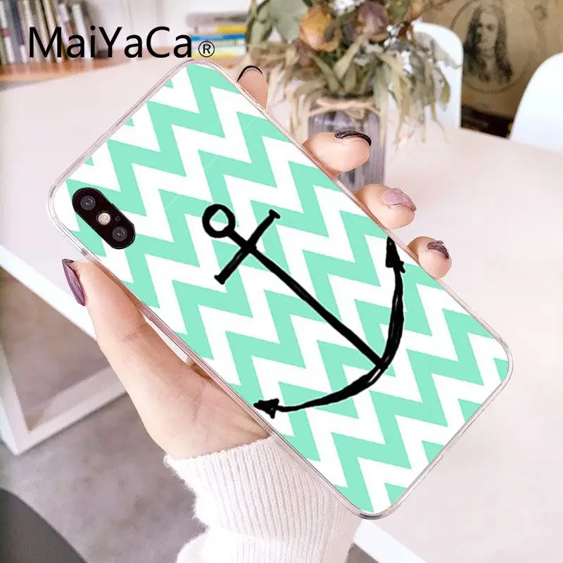 MaiYaCa простой маленький Свежий мятный зеленый DIY Роскошный чехол для iPhone X XS MAX 6 6s 7 7plus 8 8Plus 5 5S SE XR 10 - Цвет: A7