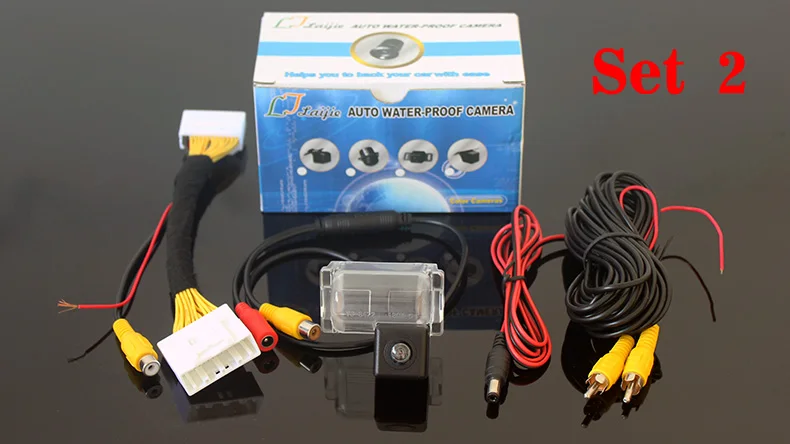 Set 2 Камера заднего вида для Mazda CX-5 CX 5 CX5 KF /с реле мощности цвет HD CCD ночного видения Автомобильная камера заднего вида - Название цвета: Set 2