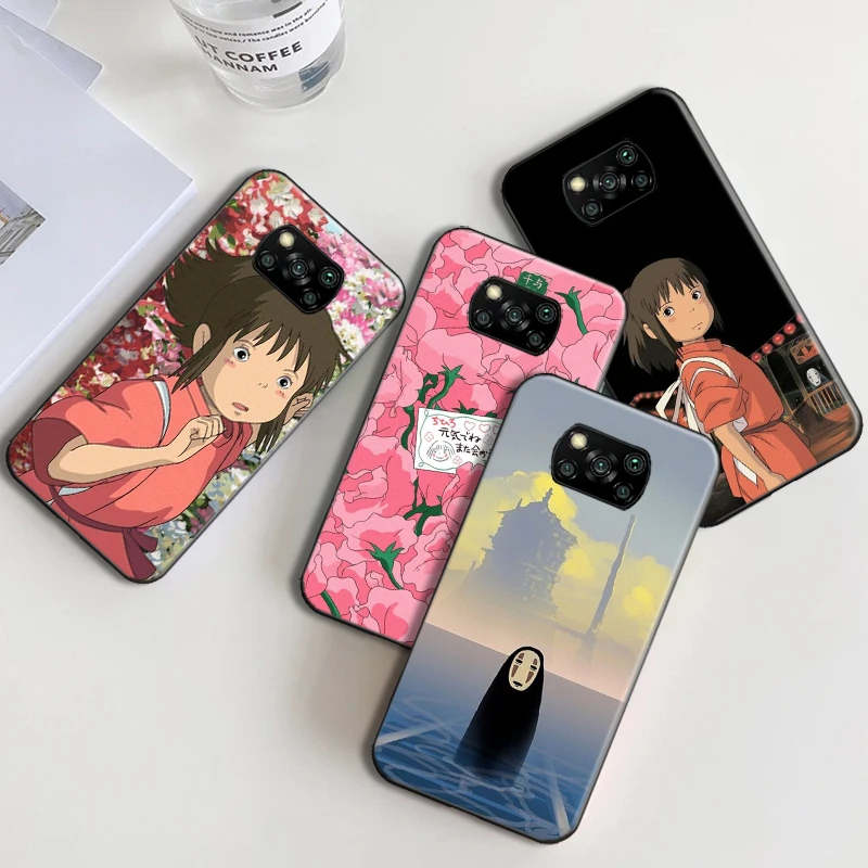

Cartoon Spirited Away Totoro Shell Phone Case for Xiaomi POCO F3 GT X3 X3 GT M3 Pro M3 Pro X3 NFC POCO X3 Back Cove Soft TPU