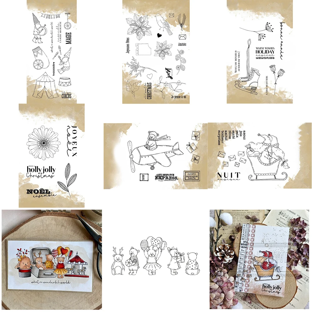 

Cartoon Animals Clear Stamps No Cutting Dies For Diy Dies Scrapbook Paper Card Decoration Craft Embossed Photo Album Craft Stamp