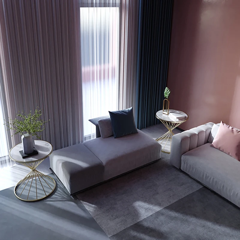 Скандинавский чистый красный креативный Круглый Маленький журнальный столик