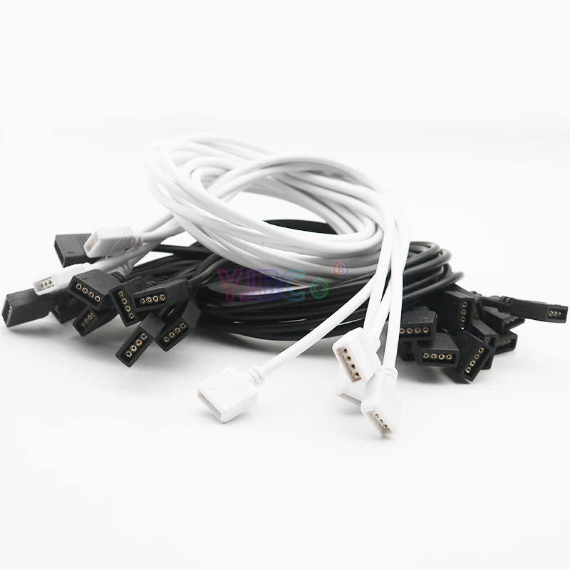 Горячая Распродажа 5 шт. 1 м 2 30 см SMD 3528 5050 RGB Светодиодная лента 4 PIN светодиодный
