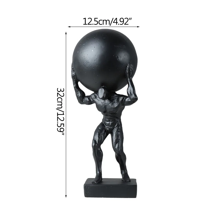 

Creative Characters Nordic Crafts Hercules Decorations Home Living Room TV Wine Cabinet Decor European Sculpture Figures Gifts