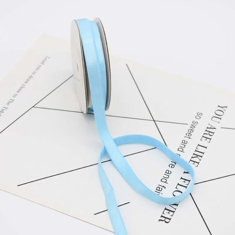sky blue Meetee 20 метров эластичные ленты 10 мм ширина для нижнего белья Наплечная бретелька для бюстгальтера ремни для купальников украшение для ноутбука DIY аксессуары - Цвет: sky blue