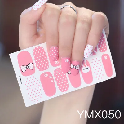 Однотонные однотонные наклейки для ногтей маникюра самоклеящиеся настоящие