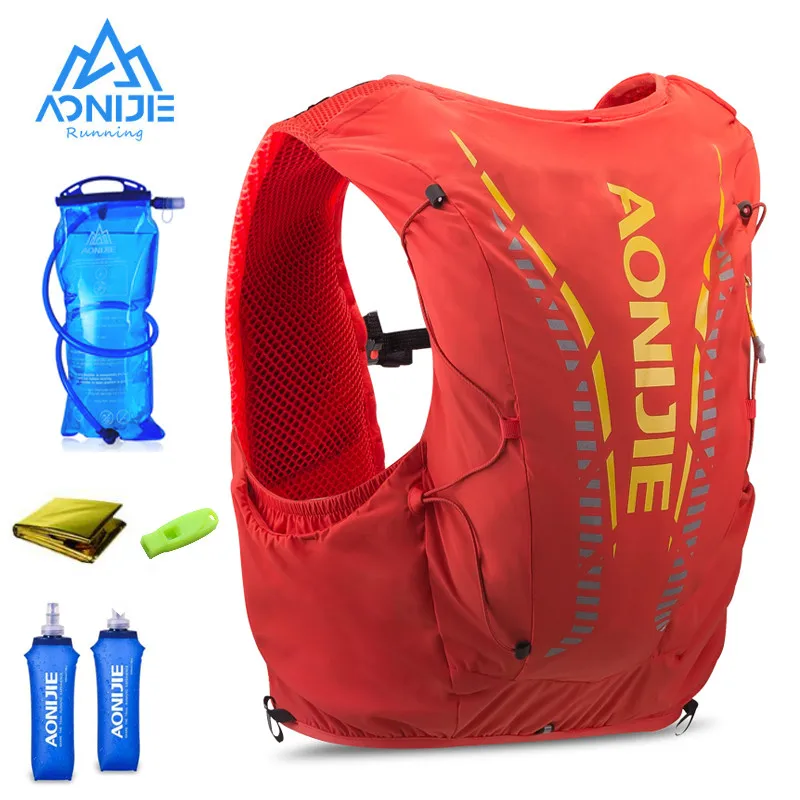 AONIJIE C962 12L Hydration Backpack Advanced Skin  Pack Bag Vest Soft Water Bladder Flask For Hiking Trail Running Marathon Race