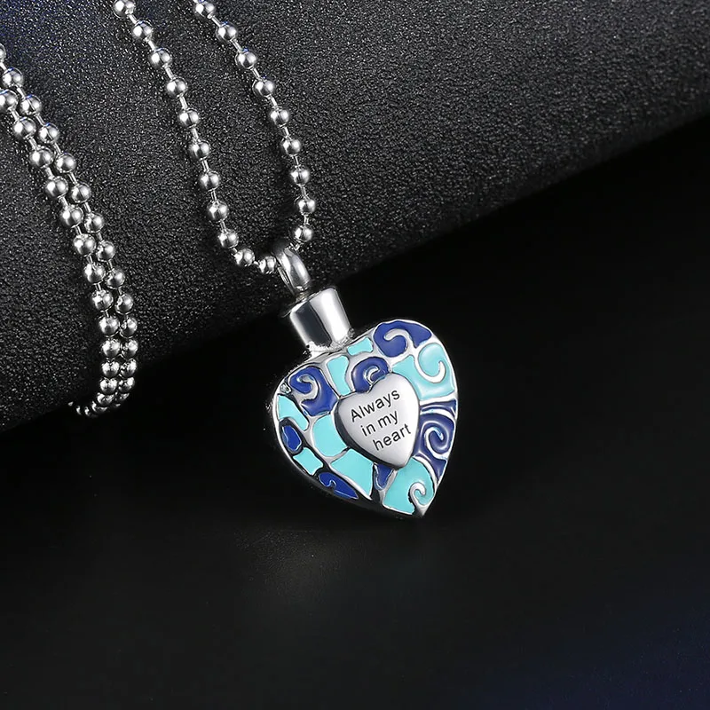 V.YA Always in my heart titanium steel necklace DIY perfume bottle necklaces for women men Fashion Custom pendant | Украшения и