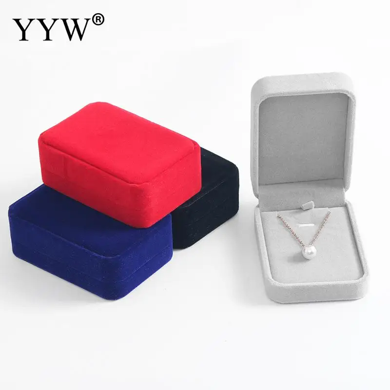 Бархатная коробка с подвеской бархатная Свадебная подвесками для ожерелья