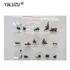 Новый набор винтов для ноутбука YALUZU, 300 шт., чехол для ремонта компьютера, винты для ремонта ноутбука, 15 спецификаций, черный комплект